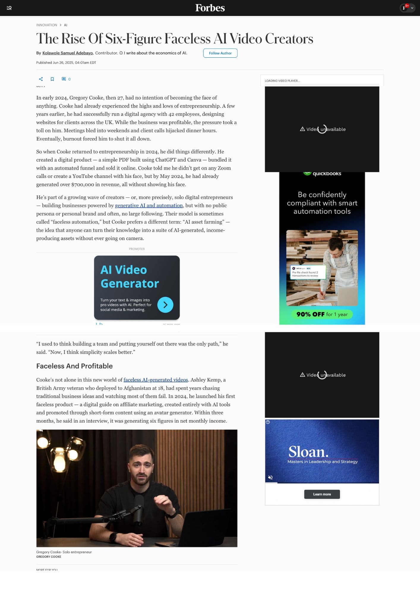 Forbes feature