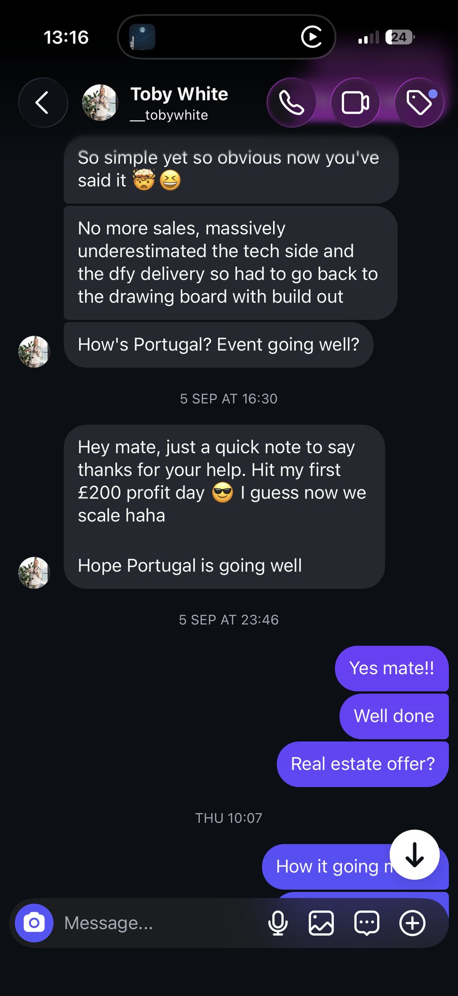 First £200 profit day